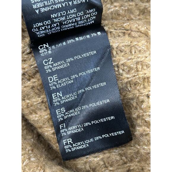 Kuhl Sienna Turtleneck Sweater Womens Size S Tan Brown Waffle Knit Pullover - Picture 7 of 7